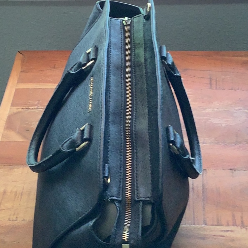 Michael Kors Black Leather Women's Briefcase - Picture 10 of 16